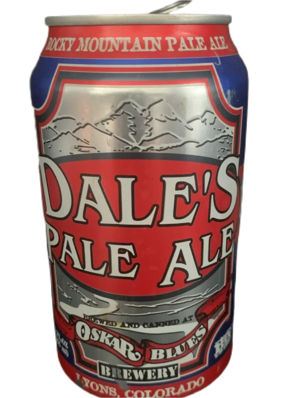 Vintage Beer Can Dale's Pale Ale Oskar Blues Brewery Tab Empty Aluminum Can